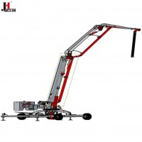 High sale!13m 15m 17m Traction type concrete placing boom/spider boom with wheel/hydraulic concrete placing boom